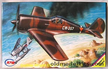 MPM 1/72 Curtiss-Wright CW-21 - Lightweight Fighter with Dutch or Japanese Markings, 72073 plastic model kit